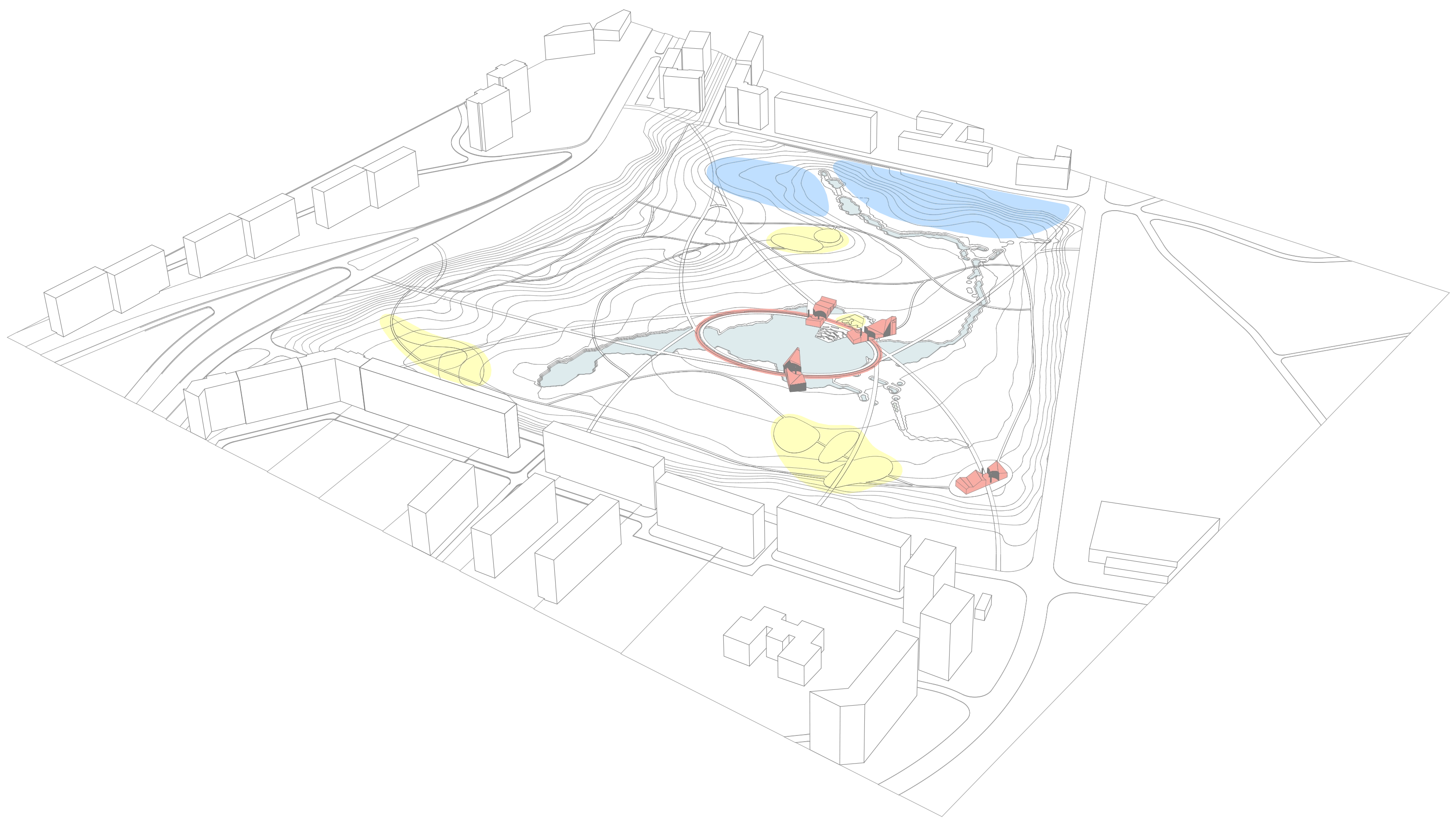 Design diagram 2 for Murmansk valley park, Murmansk, Russia.